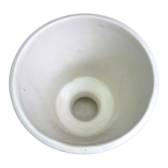 VTG 1960’s McCoy MCP USA White Wedding Pedestal Planter Flower Pot Vase Decor - Picture 9 of 12